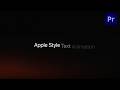 Apple Style Text Animation in After Effects Tutorial