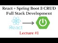 [NEW] ReactJS + Spring Boot 3 CRUD Full Stack App - 1 - Project Overview and Architecture