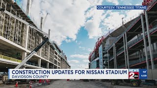 Construction updates for Nissan Stadium