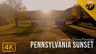 Pennsylvania Sunset | 4K Drone Flyover | DJI Cinematic Short