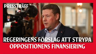 LIVE: Tobias Baudin kommenterar regeringens förslag för att strypa oppositionens finansiering