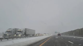 Hazardous Driving | Traffic Backed Up for Miles on Interstate 90 West | January 13th 2025