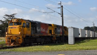 KiwiRail Freight Trains around the Manawatu (HD)