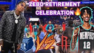 I MET MONEYBAGG YO AND ZACH RANDOLPH AT HIS MEMPHIS GRIZZLIES RETIREMENT CELEBRATION FRONT ROW!!