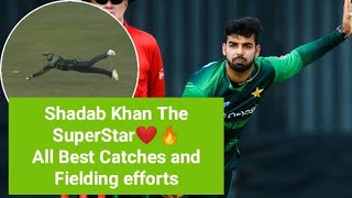 Best Fielding Efforts by shadab Khan ❤️🔥. Best Catches and Run outs🔥. Superstar Khan.