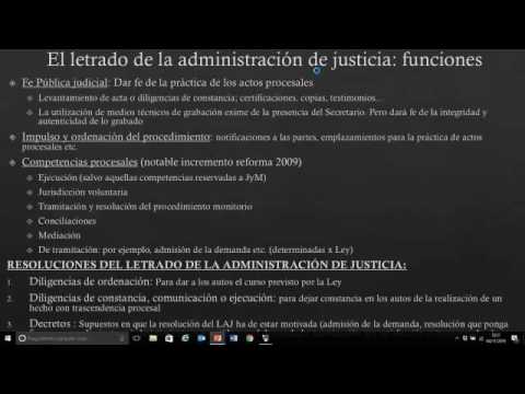 Lec1.6 Los Letrados De La Administración De Justicia (umh1434 2015-16 ...