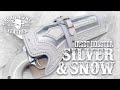 Leathercraft: Silver Insetted Inlayed Western Cowboy Holster in White Leatherwork ASMR