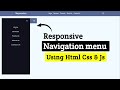 Best Responsive Navbar UI Design | HTML CSS JavaScript | Mayancoders