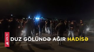 Masazırda duz gölünün yaxınlığında dəhşətli qəza - APA TV