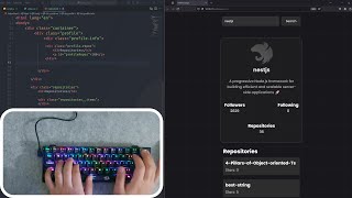ASMR Coding - Github Api JavaScript - No Talking