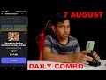 Hamster Kombat Daily Combo Today 7 August