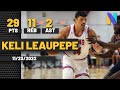 Keli Leaupepe 29 Points 11 Rebounds Loyola Marymount Lions vs Morgan State Bears