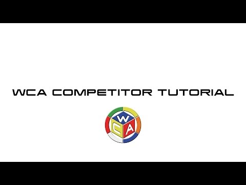 WCA Participant Tutorial