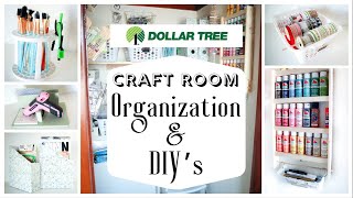 Dollar Tree Craft Room Organization DIY's and Hacks!