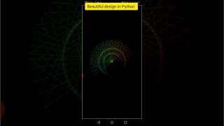 python program |Python turtle code design 6| Beautiful design using python pydroid 3 app
