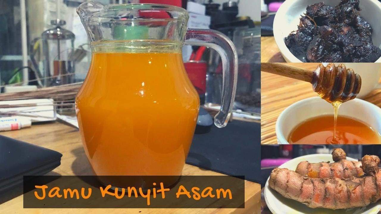 Membuat Jamu Kunyit Asam Sendiri Di Rumah - YouTube