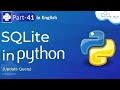 SQLite in Python | (Update Query) Update A Record With SQLite | Python SQLite Tutorial #41