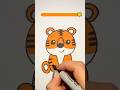 How to draw a tiger easy | Step by step drawing🐯