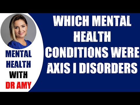 What are Axis 1 and 2 disorders?