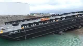 Moran Iron Works - Durocher Marine Barge Launches