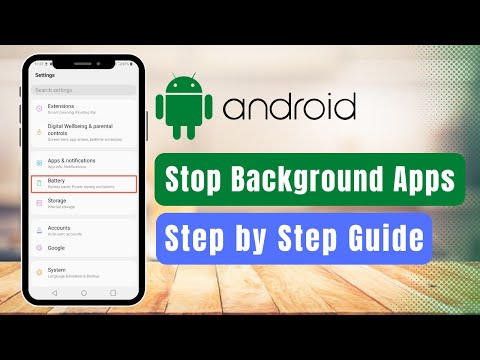 Stop apps running in Android background! (Free the memory)