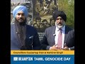 brampton ontario canada. tamil genocide memorial groundbreaking.