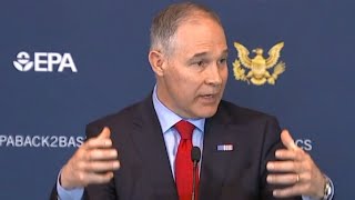 EPA's Scott Pruitt announces changes to vehicle emissions standards