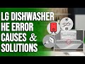 LG Dishwasher HE Error: Analyzing Origins, Remedies, and Effective Fixes (Resolve the Challenge)