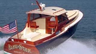 Blue Star Custom Classic Wooden Boat