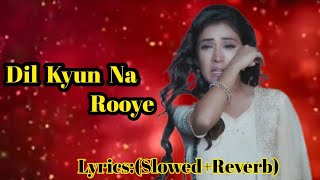 Dil Kyun Na Roye Song|Sahir Ali Baga|New Hindi songs 2024| written songs#sahiralibaggasong#sadsong