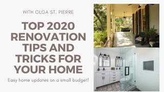 Top home renovation tips and tricks on the budget, 2020 edition!