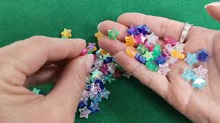 Mixed-Colour AB Acrylic Star Beads 10mm Pack Of 100+ Y17720