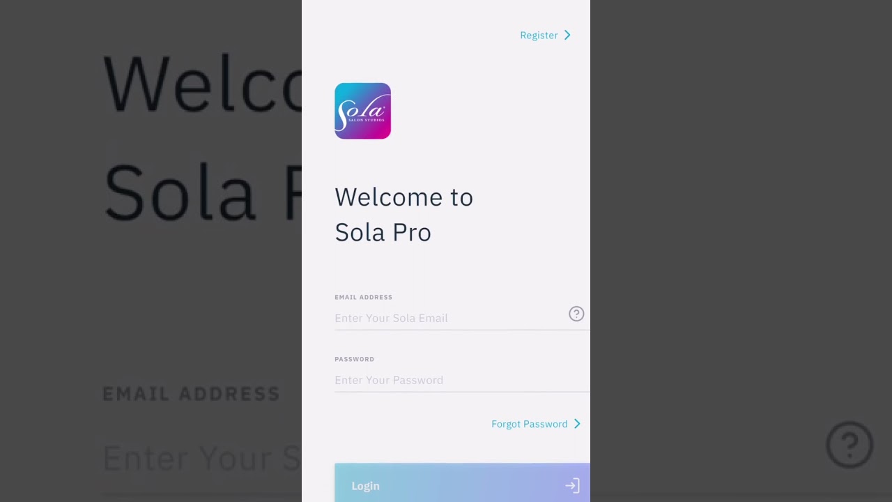 Sola Pro Tutorial How To Register And Login Youtube