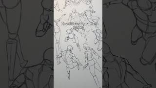 How to Draw Dynamic Poses #pose #art #tutorial #howtodraw #drawing #sketch #fyp #easy #simple