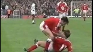 Middlesbrough v Leeds Utd 1992-93 HENDRIE WRIGHT CANTONA GOAL