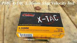 PMC X-TAC 5.56mm 55gr Ammo Velocity Test