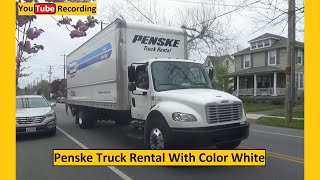 Penske Truck Rental With Color White - YouTube Recording