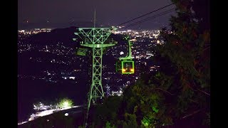 １１月限定のロープウェイと街夜景　書写山・兵庫県姫路市