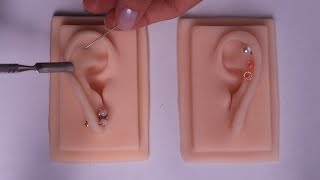 ASMR   COLOCANDO PIERCING NAS SUAS ORELHAS