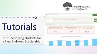 PDP: Identifying Students for a New Endowed Scholarship