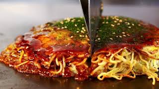 Okonomiyaki is Japanese traditional food.