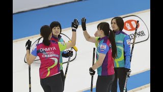 北海道銀行、2勝1敗　代表に王手―カーリング