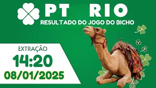 🍀 Resultado da PT Rio 14:20 – Resultado do Jogo do Bicho de Hoje 08/01/2025 - AO VIVO