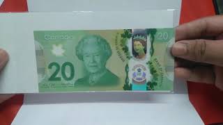 Unboxing Canadian Parcel. (20 CAD, Queen Elizabeth II) #Banknotes #PaperMoney #Canada #CAD