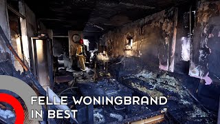 Felle woningbrand in Best