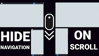 Make the Navigation Bar Auto Hide on Scroll in 2 Minutes