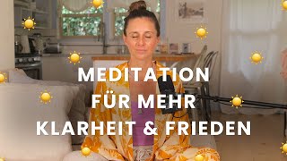 Geführte Meditation für inneren Frieden | 10 Minuten 🕊️