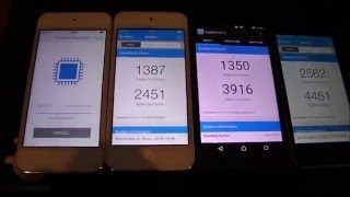 iPhone SE VS Xperia Z5 Compact VS iPod Touch 6 VS iPod Touch 5 VS Gaming PC Geekbench test