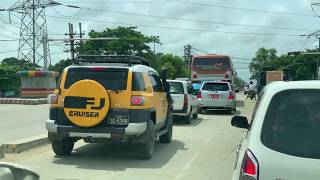 Scenic Drive Hlaing Thar Yar, Yangon in September 2019 in 4K လှိုင်သာယာ ရန်ကုန် 仰光市 เมืองย่างกุ้ง