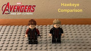 Lego Marvel Hawkeye (Age of Ultron) Minifigure Comparison